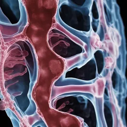 A close-up X-ray image of a fractured bone in a person with diabetes, showcasing the impact of the disease on bone density and the increased risk of developing osteoporosis.