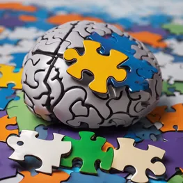 A close-up photograph of a brain-shaped puzzle with missing pieces, symbolizing the impact of diabetes on cognitive decline in older adults.