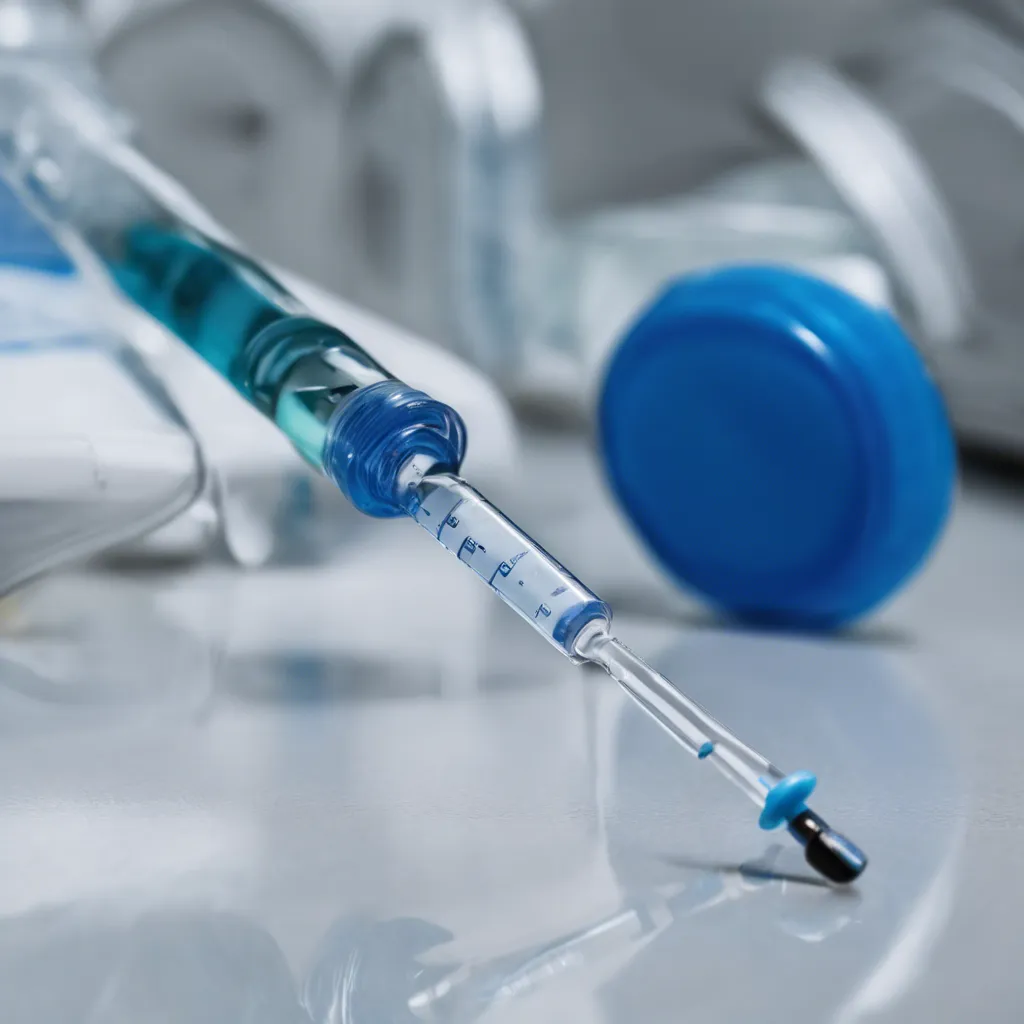 A close-up photograph of a medical syringe next to a pregnancy test, symbolizing the intersection between diabetes and fertility.